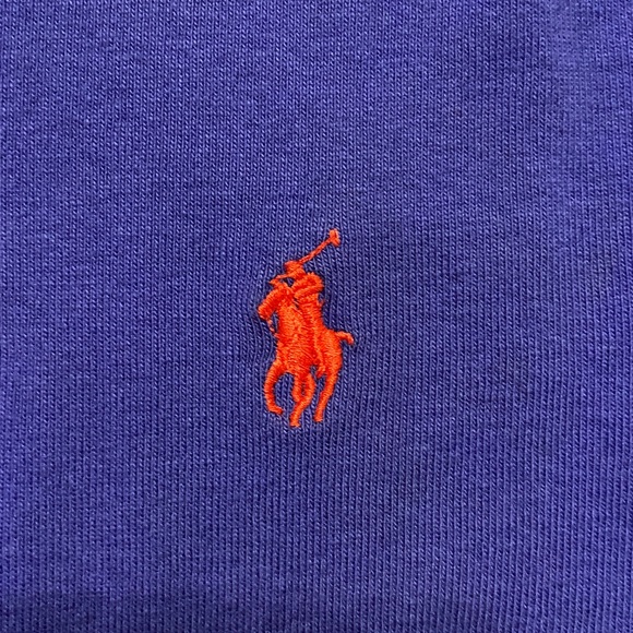 Ralph Lauren Sport Royal Blue Long Sleeve Tee w/ Red Polo Pony - Picture 9 of 10